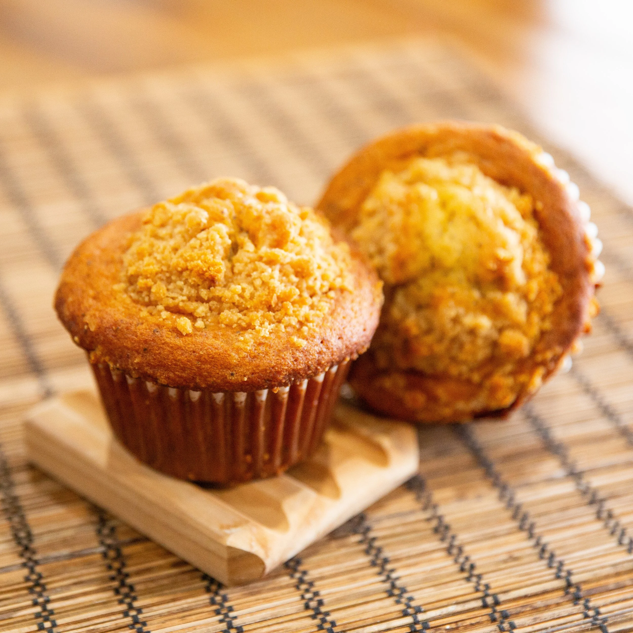 Lemon Poppyseed Muffin-(sugar free/gluten free/vegetarian)