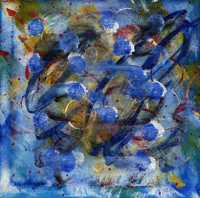 Reverberations 1
Acrylic on Canvas 12" x 12"