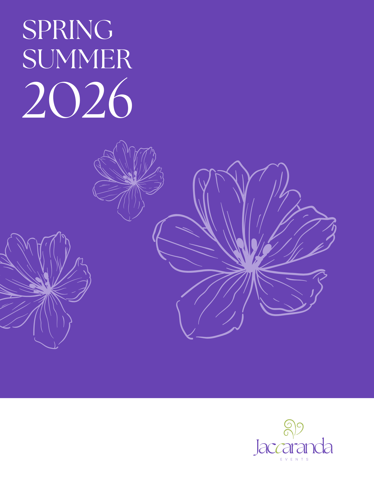 Spring/Summer Menus — Jaccaranda Events