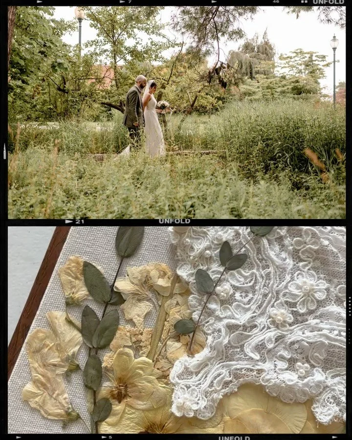 Samantha&rsquo;s pieces with a cherished element from her mother&rsquo;s wedding dress.
.
florist: @pennysflowers 
.
#floralpreservation #phillybride #bouquetpreservation #flower #weddingflorals #phillybrideguide #pawedding #paweddingphotographer