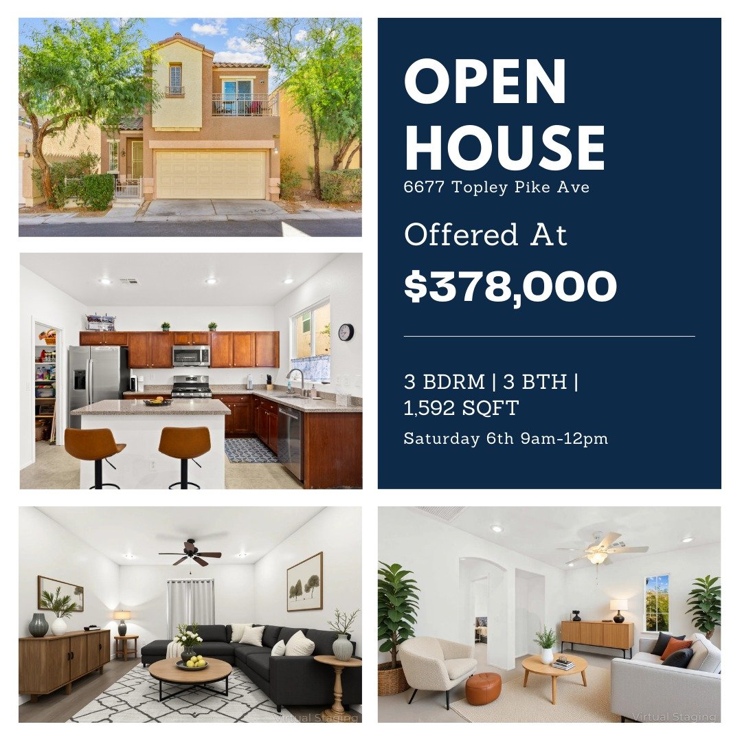 🏡✨ TWO OPEN HOUSES THIS WEEKEND!

Looking for the perfect place to call home? Come tour TWO incredible properties, each offering comfort, style, and space to make your own!

📍 Saturday, 9am&ndash;12pm
6677 Topley Pike Ave &mdash; $378,000
3 Bedroom