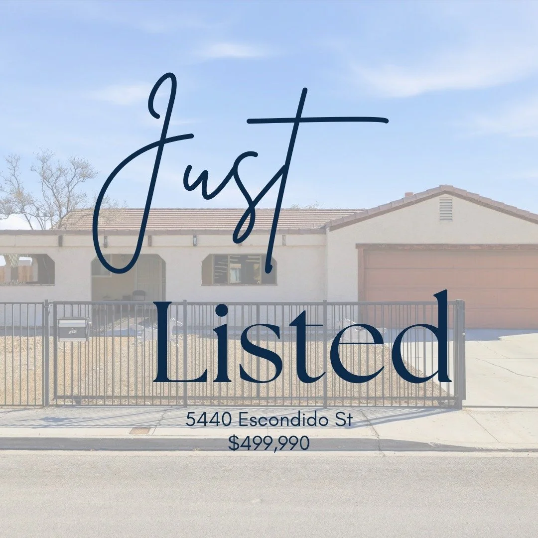 🏡 NEW LISTING | $499,990
📍 5440 Escondido St | Las Vegas

Welcome to this charming single-story home in the highly sought-after Sky Ranch community 🤎🐴

This 3 bed, 2 bath home offers 1,664 sq ft of comfortable living space, an attached 2-car gara