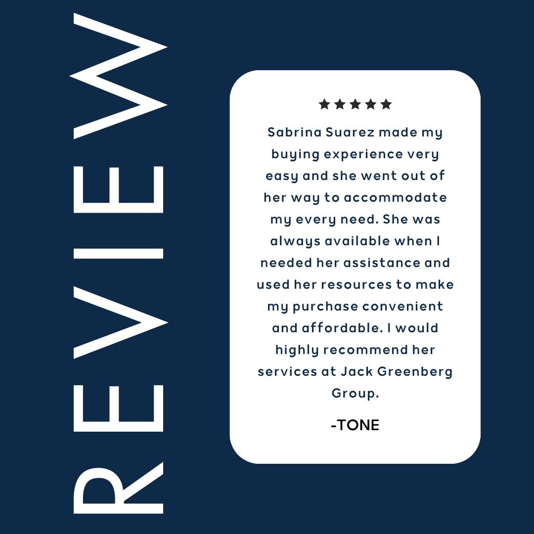 Another 5⭐️ for Sabrina 👏

From start to finish, she made the buying process feel easy, seamless, and stress-free, always showing up, always finding solutions, and always putting her clients first. This is exactly the level of care we pride ourselve