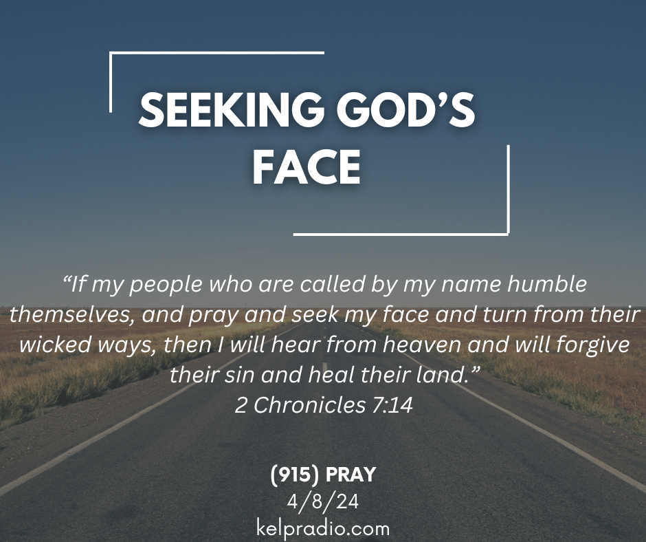 SEEKING GOD’S FACE