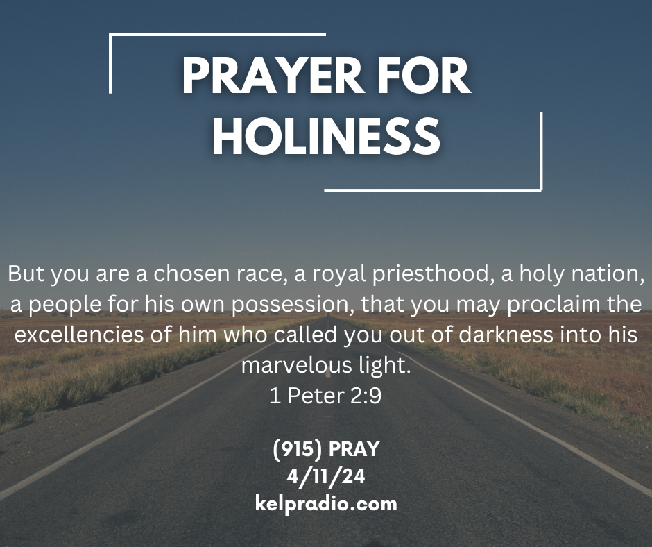 PRAYER FOR HOLINESS