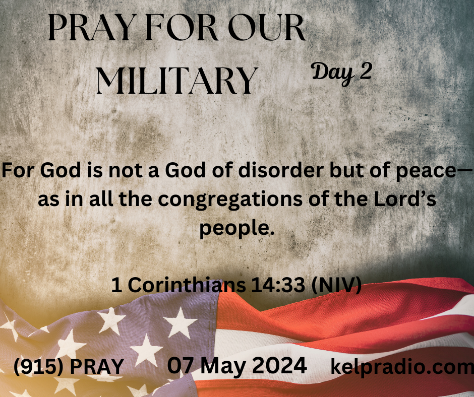 PRAY FOR OUR MILITARY (Day 2)