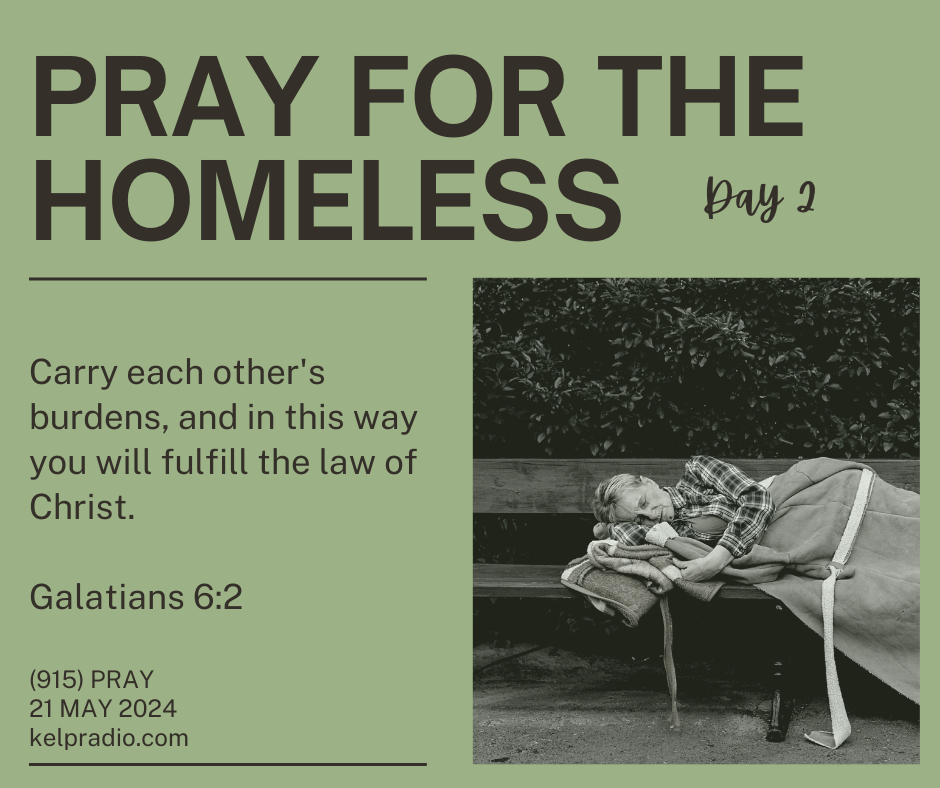 PRAY FOR THE HOMELESS (Day 2)