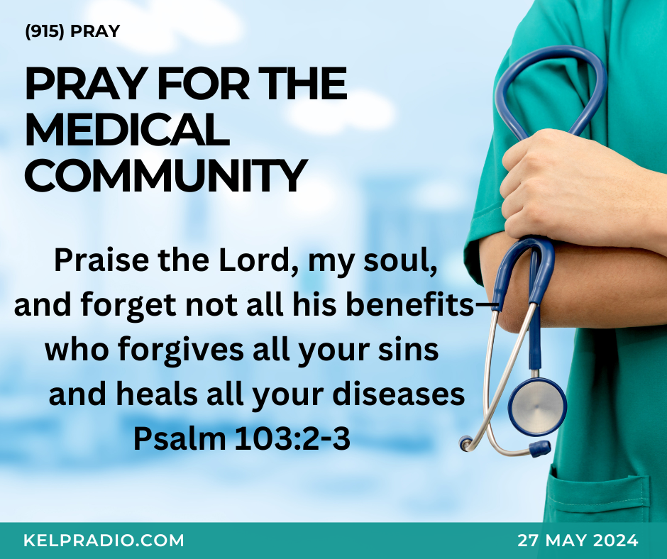 PRAY FOR THE MEDICAL COMMUNITY (Day 1)