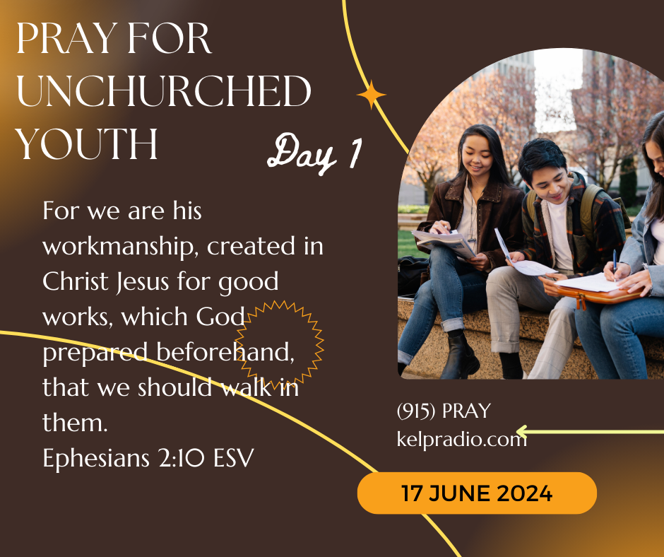 PRAY FOR UNCHURCHED YOUTH (Day 1)