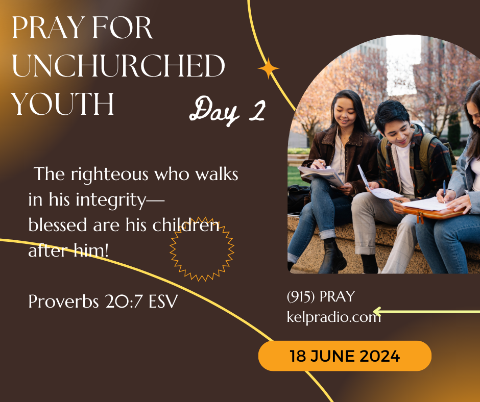 PRAY FOR UNCHURCHED YOUTH (Day 2)