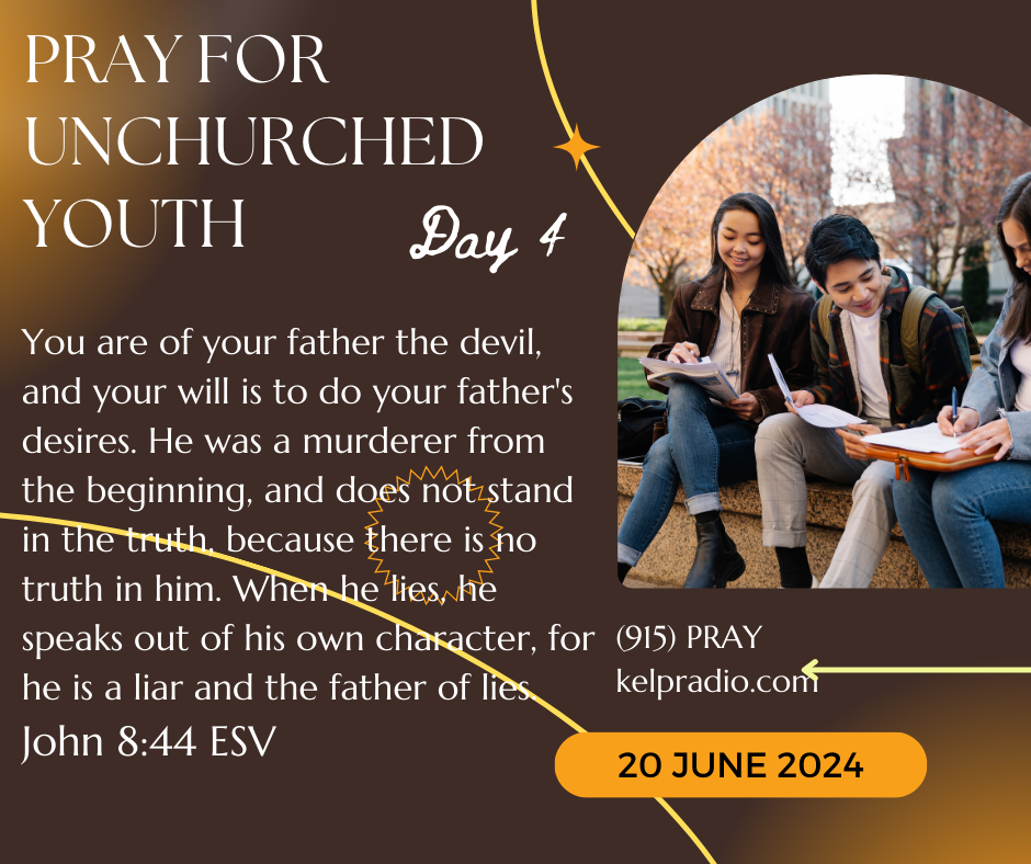 PRAY FOR UNCHURCHED YOUTH (Day 4)