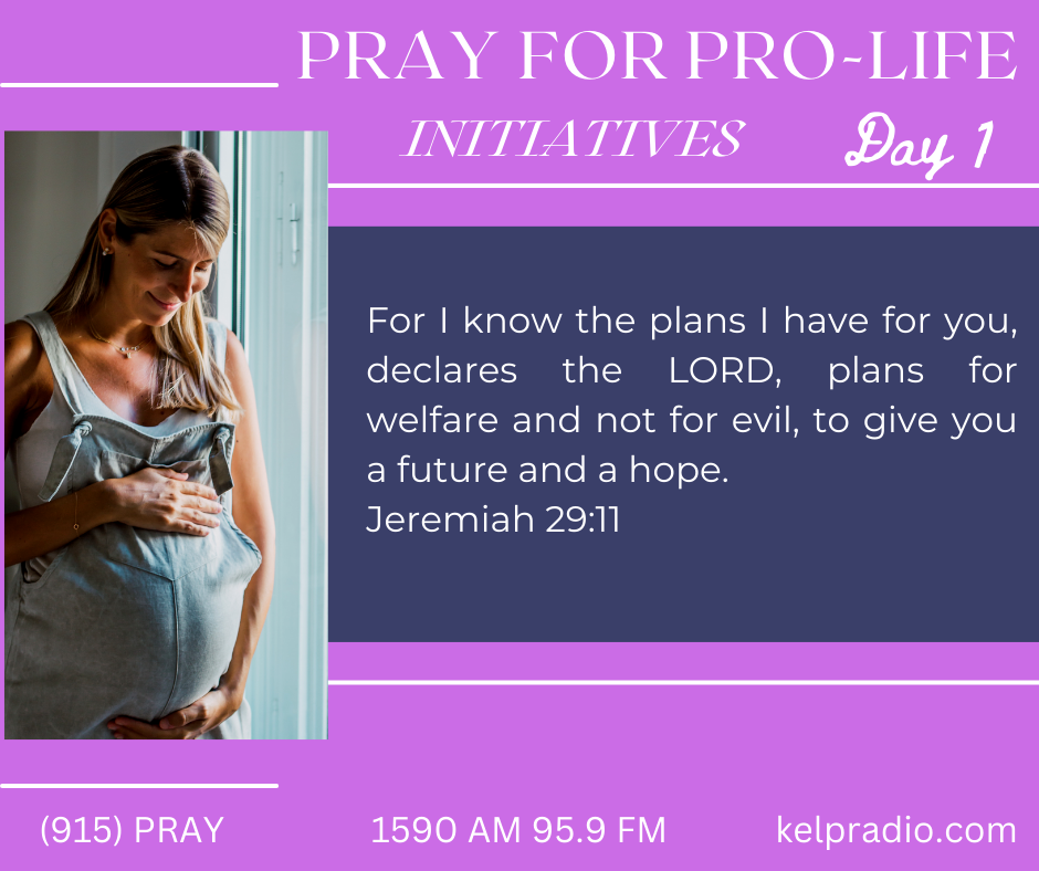 PRAY FOR PRO-LIFE INITIATIVES (Day 1)