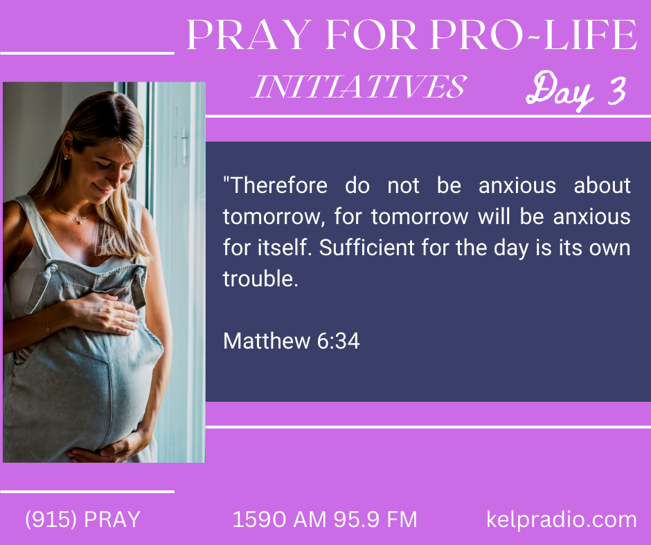 PRAY FOR PRO-LIFE INITIATIVES (Day 3)
