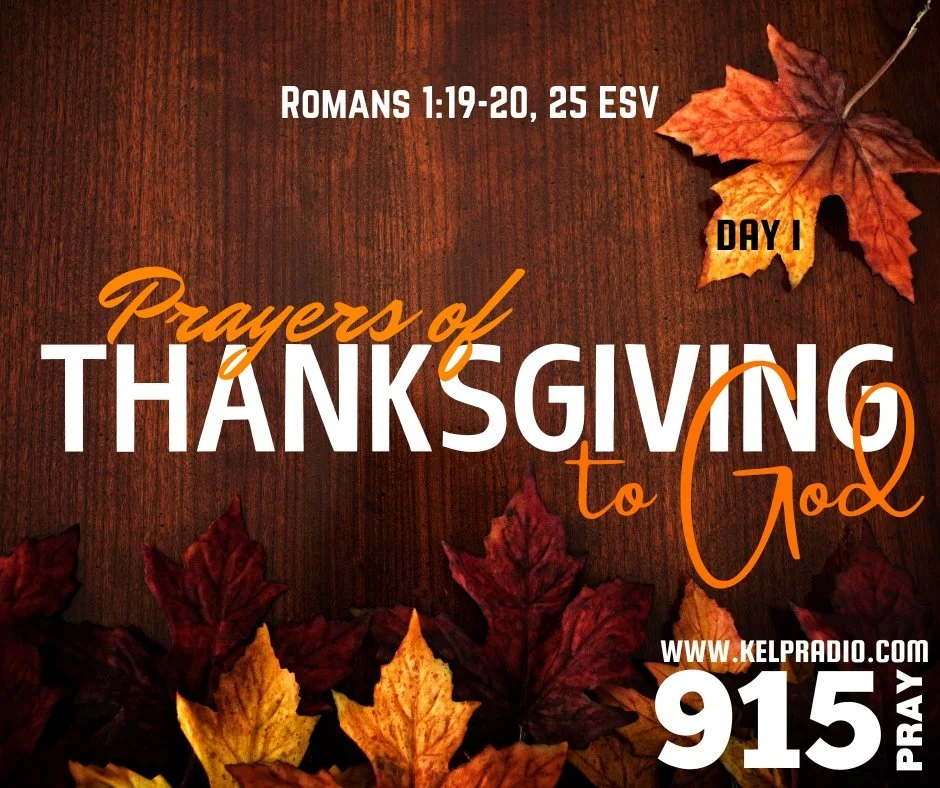 PRAYER OF THANKSGIVING TO GOD (Day 1)