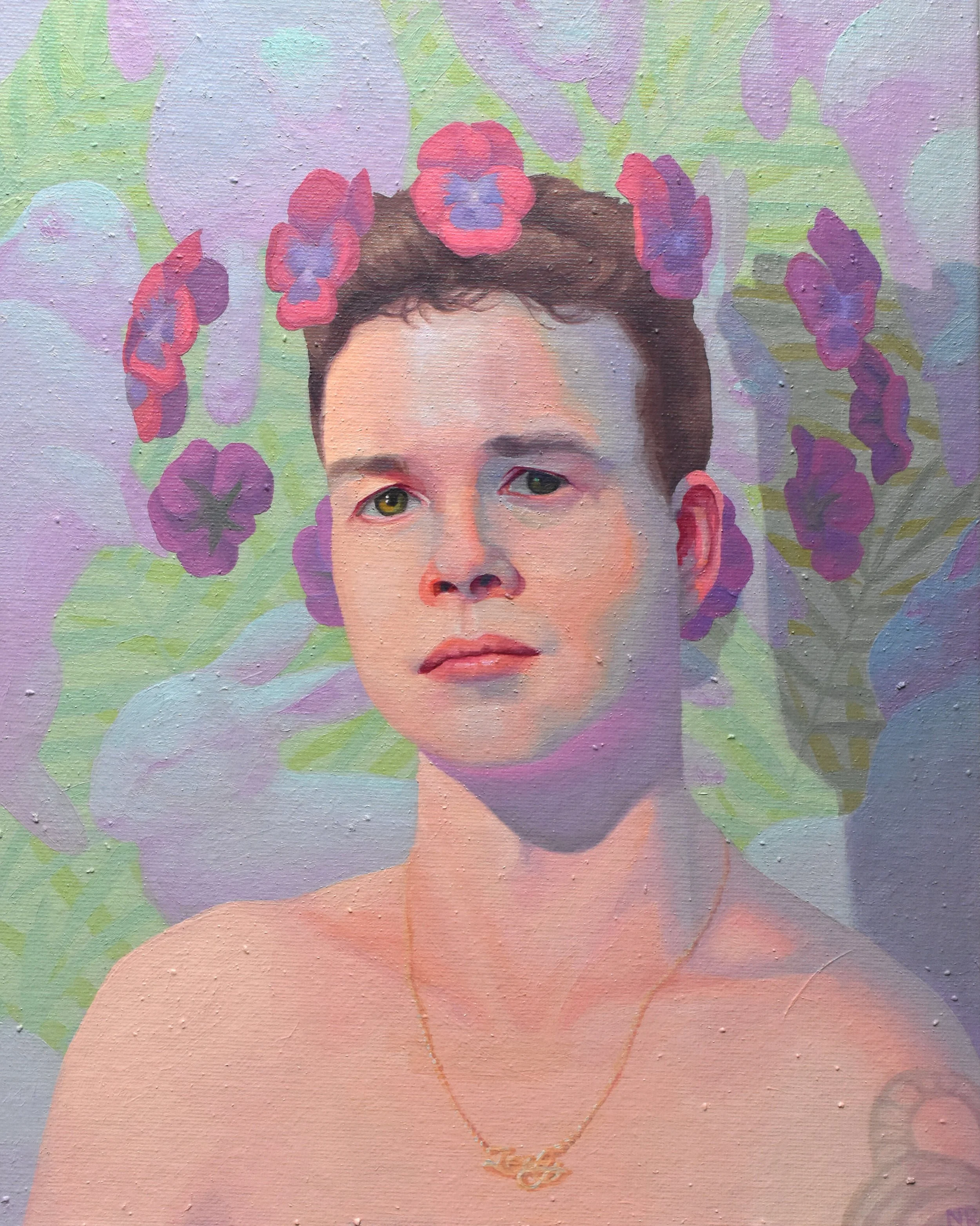 Jesse, 2022. Oil on canvas board, 8.5 x 11 in.