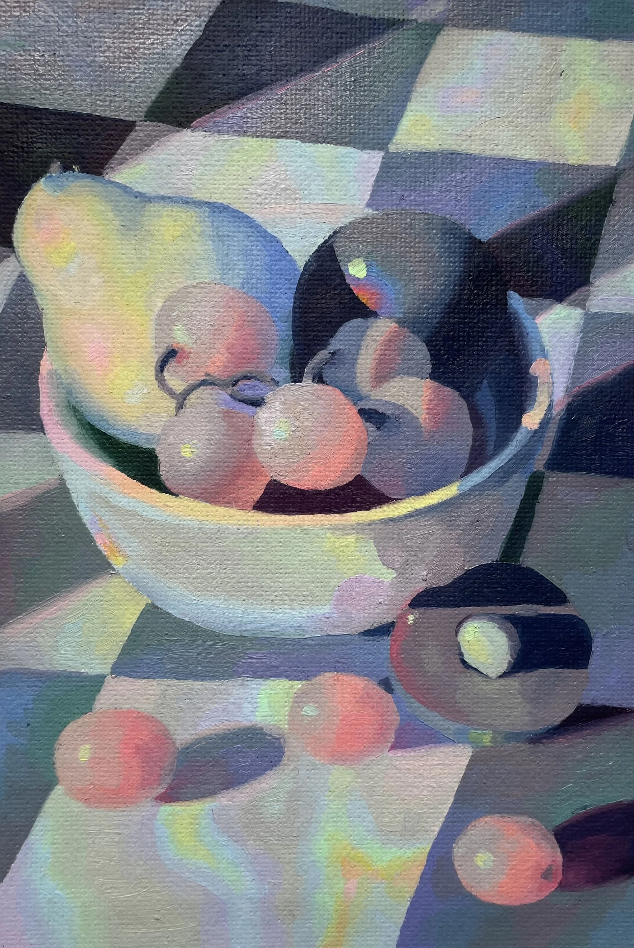 Still Life Study 1, 2021. Oil on canvas paper, 8 x 5 in.