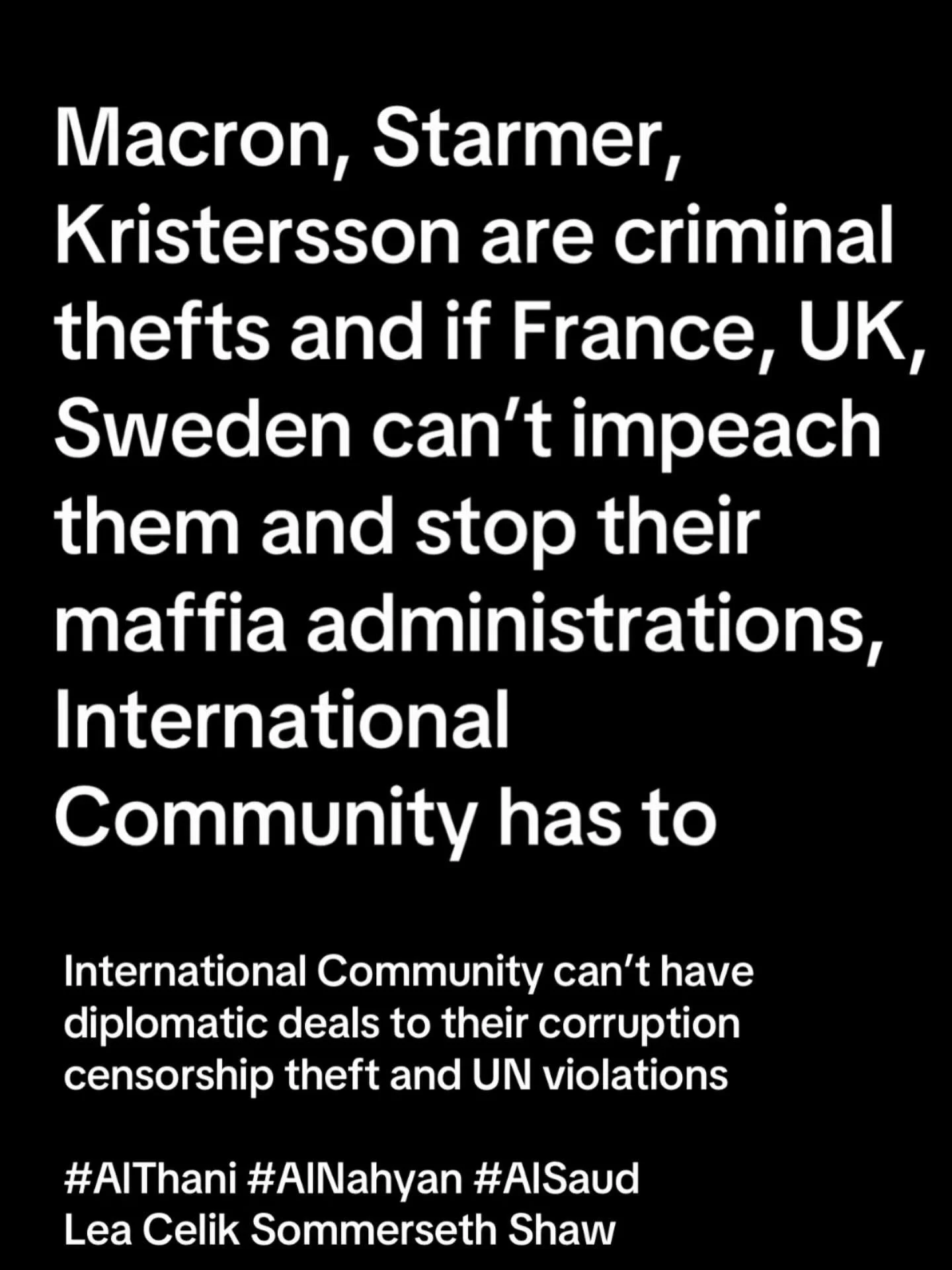 Forwarded International Community and there is nothing they can get away with @qatar.mod @uaegov