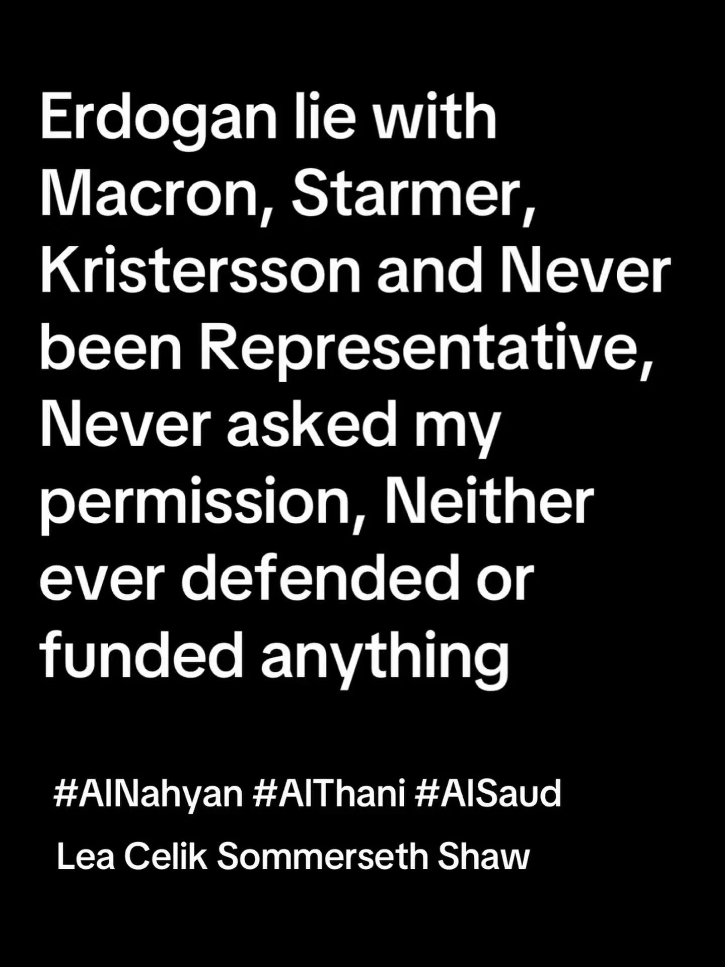 I hope it&rsquo;s clear to Gulf and it&rsquo;s forwarded International Community @qatar.mod @uaegov @saudimohu