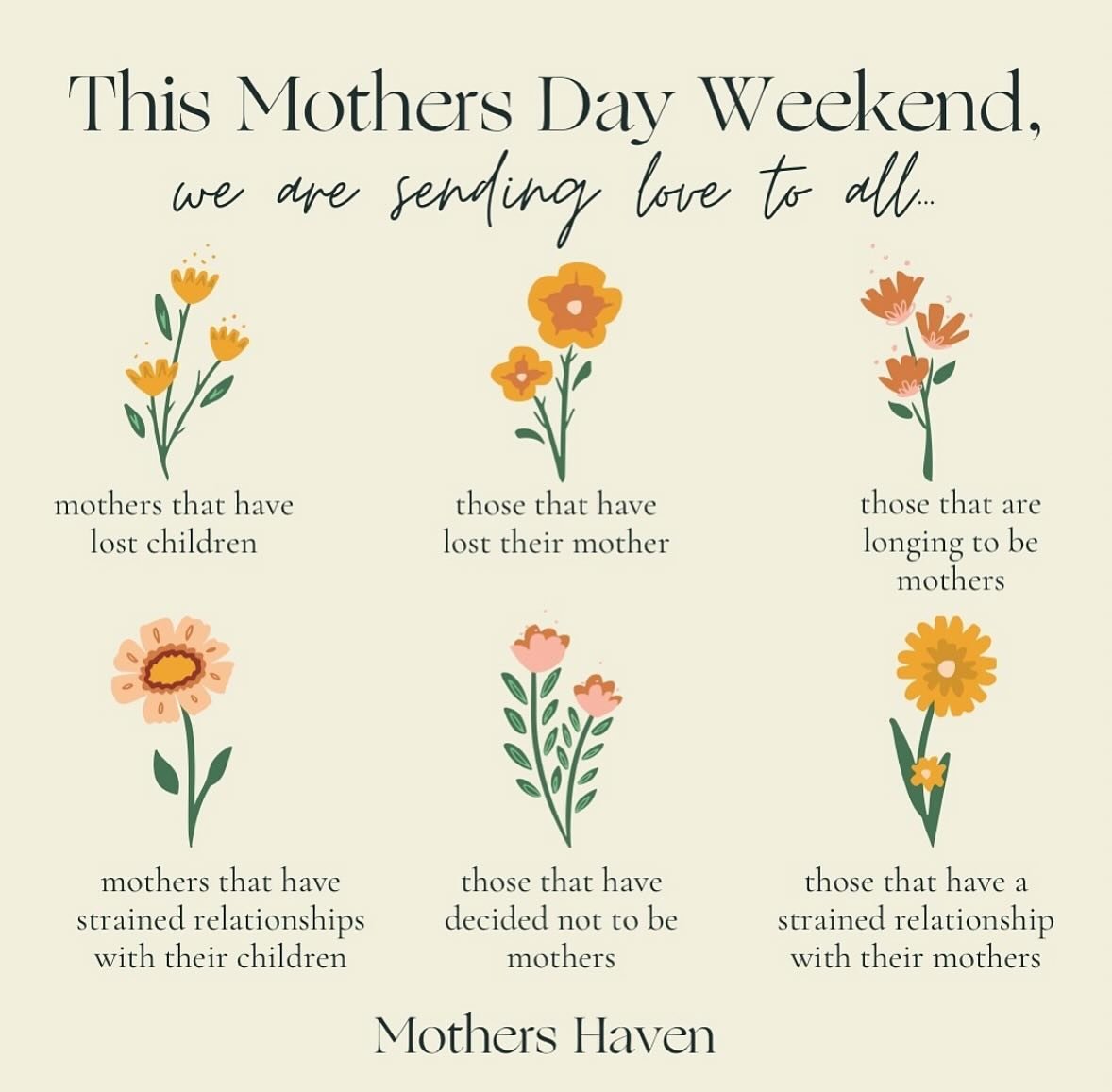 Thank you for the beautiful reminder, @mothers_haven_ 🕊️

🌸May the difficult emotions and physical pain of all beings be heard and held with compassion. 

🌸May the pain and suffering of all beings be met with compassion, wisdom and courage. 

🌸Ma