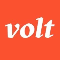 Volt logo on an orange background