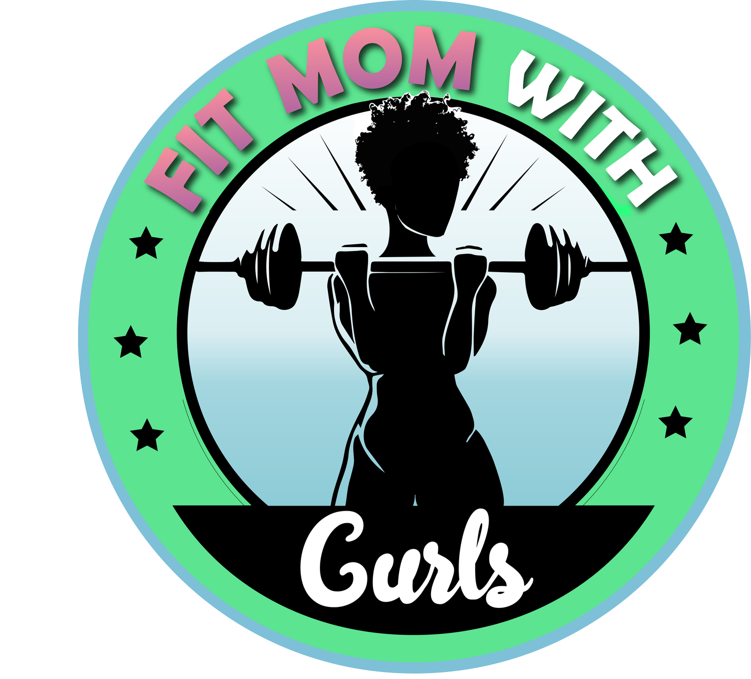 Fit Mom with Curls