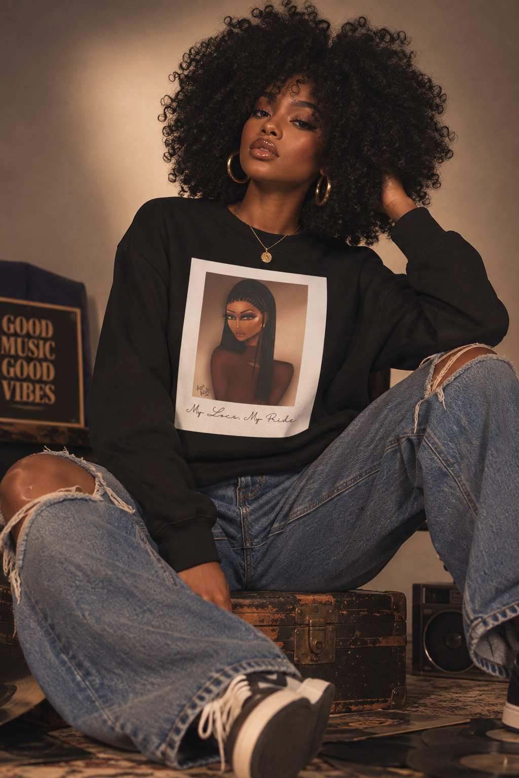 My Locs, My Pride Unisex organic sweatshirt