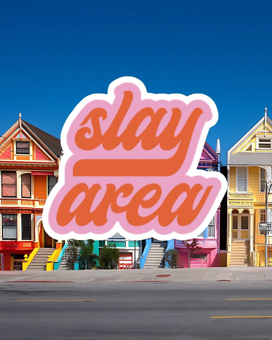 New sticker alert 🚨 

Had this idea for a a sticker for a while and wanted to finally make it a reality. Currently in two color ways, Presidio Pink and Berkeley Blue. You can find them on my shop (link in bio) or reach out for an in person drop off/