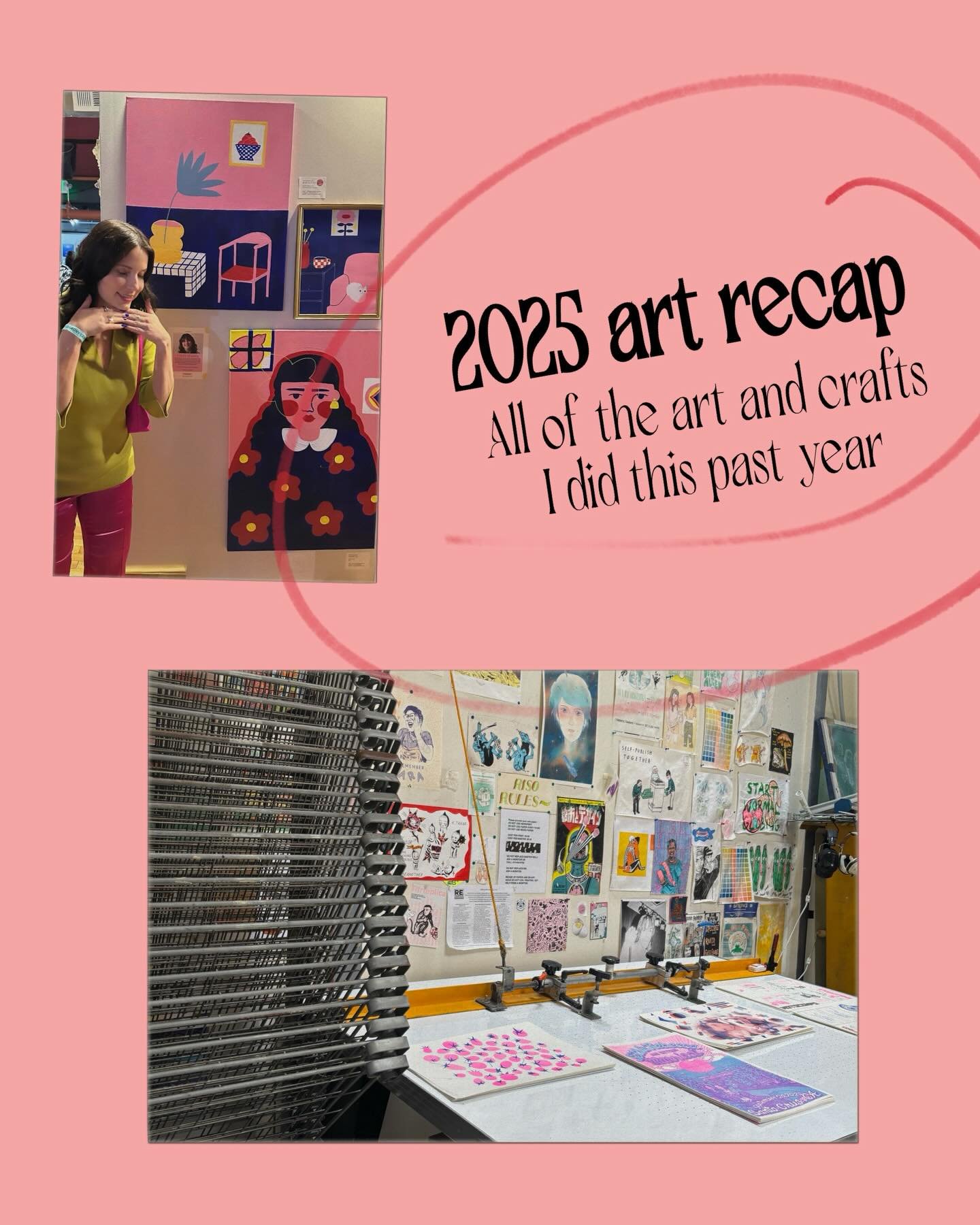 My 2025 art recap ❤️

I learned a lot about myself and my art practice this year. I tried my best to be guided by my vision around living the artists dream and spending more of my time on creative pursuits.  I also gained a lot of new skills like ris