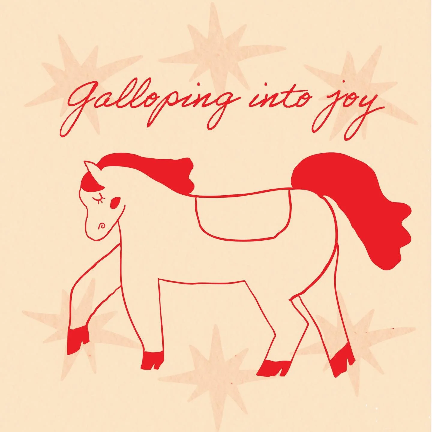 Happy Lunar New Year and year of the fire horse 🔥🐴

My hope is to gallop into joy this year, I hope the same for you! 🐎