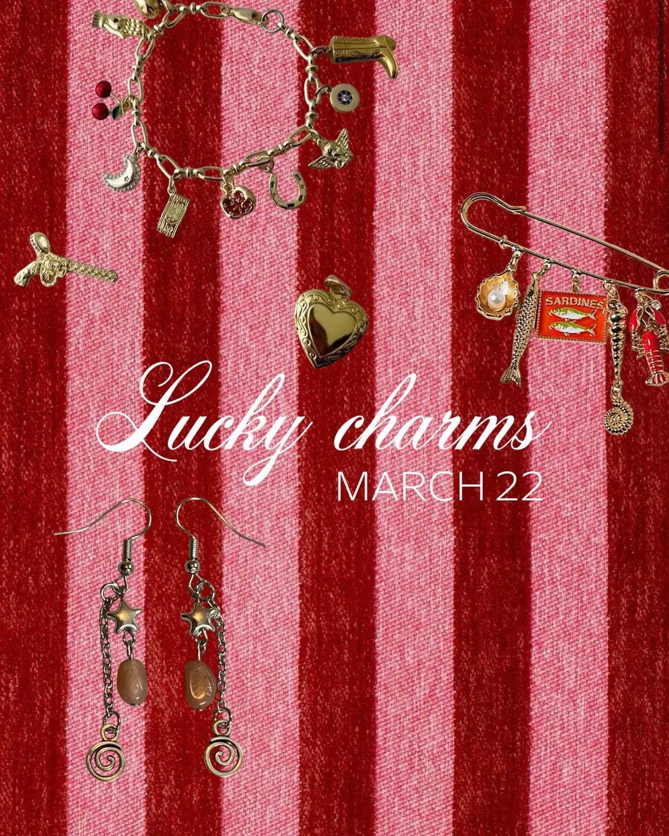 An event so nice, we are doing it twice! Join Crafternoon Club this March and get some extra luck by making some unique charm items. Think bag charms, earrings, necklaces...whatever you can dream up.

Hope to see you there! Link in bio for details an