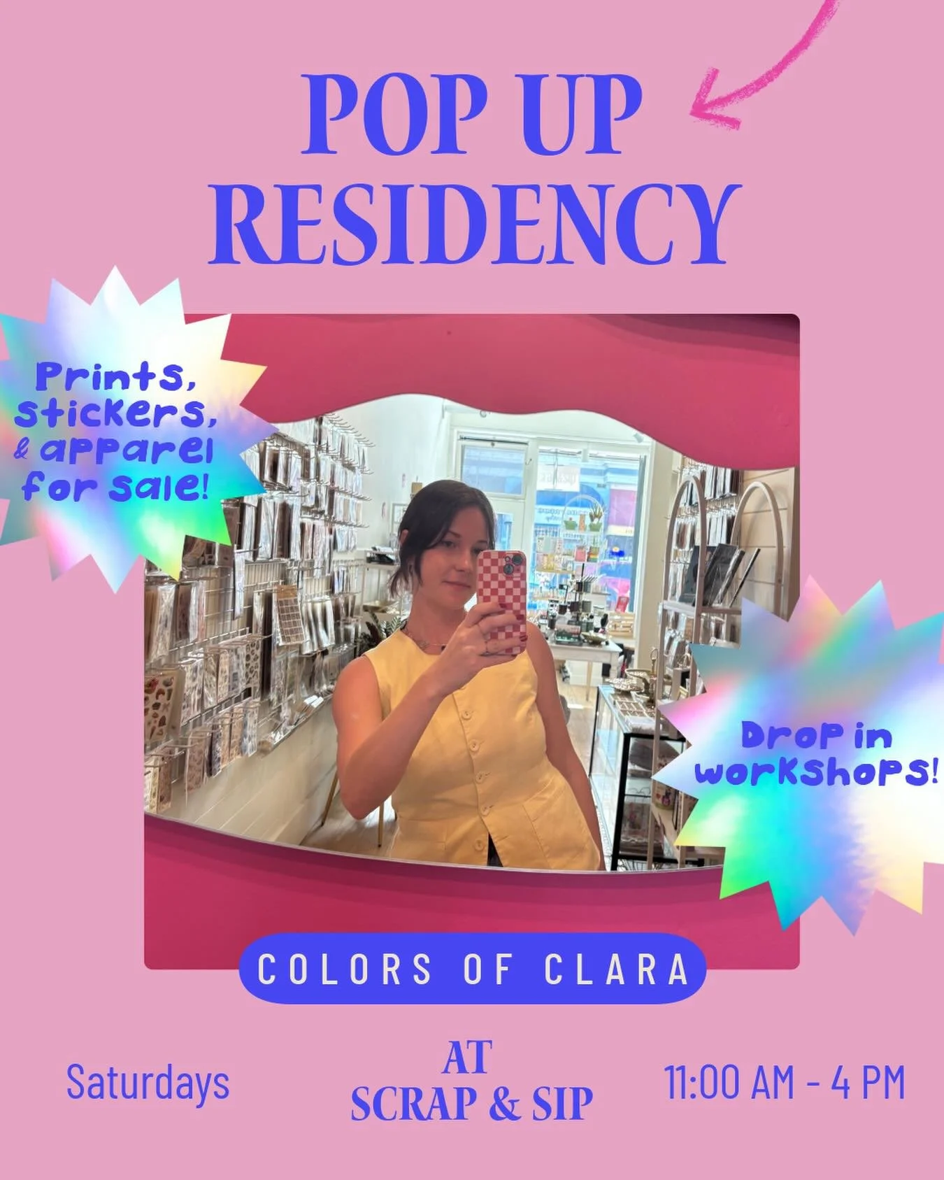 Excited to share that I&rsquo;ll be doing a residency at @scrapandsip this summer! 

I&rsquo;ve collaborated with Natalia on a few markets and done many workshops in her beautiful space and now we&rsquo;ll be partnering even more closely.

I&rsquo;ll