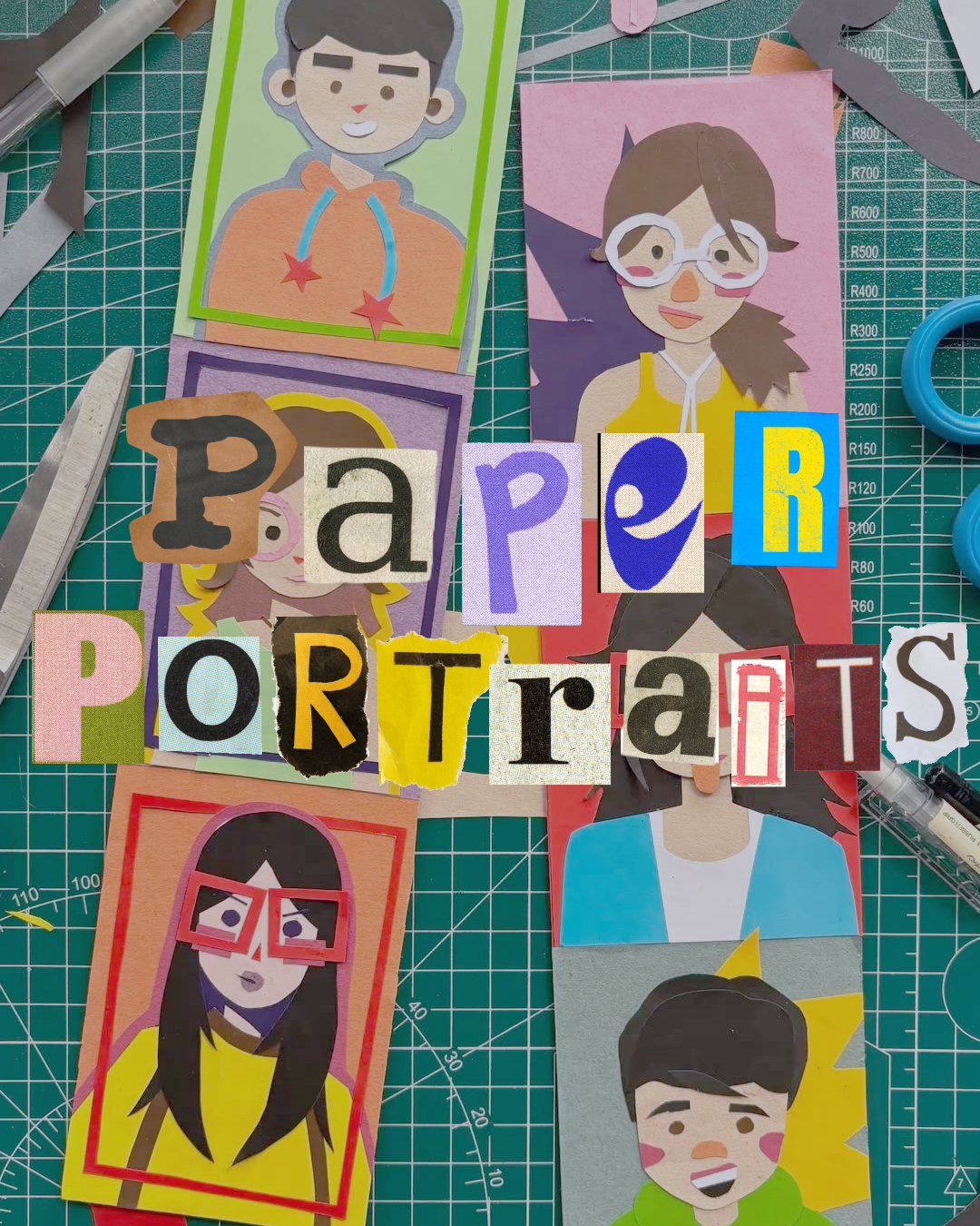 Crafternoon Club: Paper Portraits