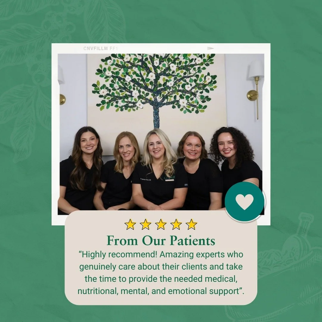💙 We&rsquo;re so grateful for kind words like this, and for the ability to help make a difference for our patients. At Cedar Health NOLA, our team is dedicated to providing expert, compassionate care that supports the whole person - medical, nutriti
