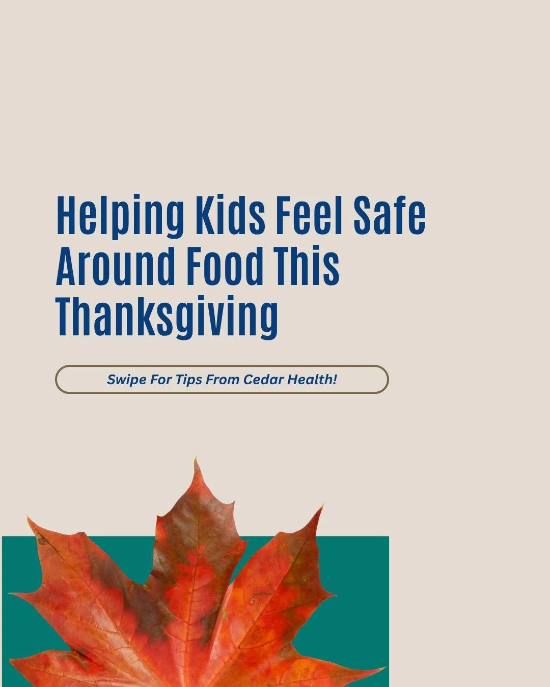 🦃 For many, the holidays are full of joy&hellip; but for individuals with ARFID, traditional meals can feel overwhelming.
Limited food preferences, sensory sensitivities, or fear of trying new foods can make the season stressful, and that&rsquo;s ok