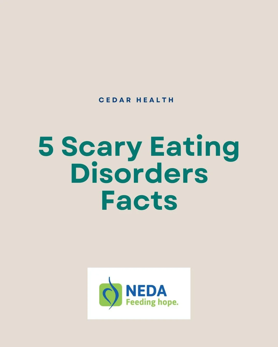 Dieting is normalized.
Cutting out entire food groups is normalized.
Obsessing over weight is normalized.
Over-exercising is praised.

We&rsquo;ve normalized behaviors that can become life-threatening.

Eating disorders are serious mental health cond