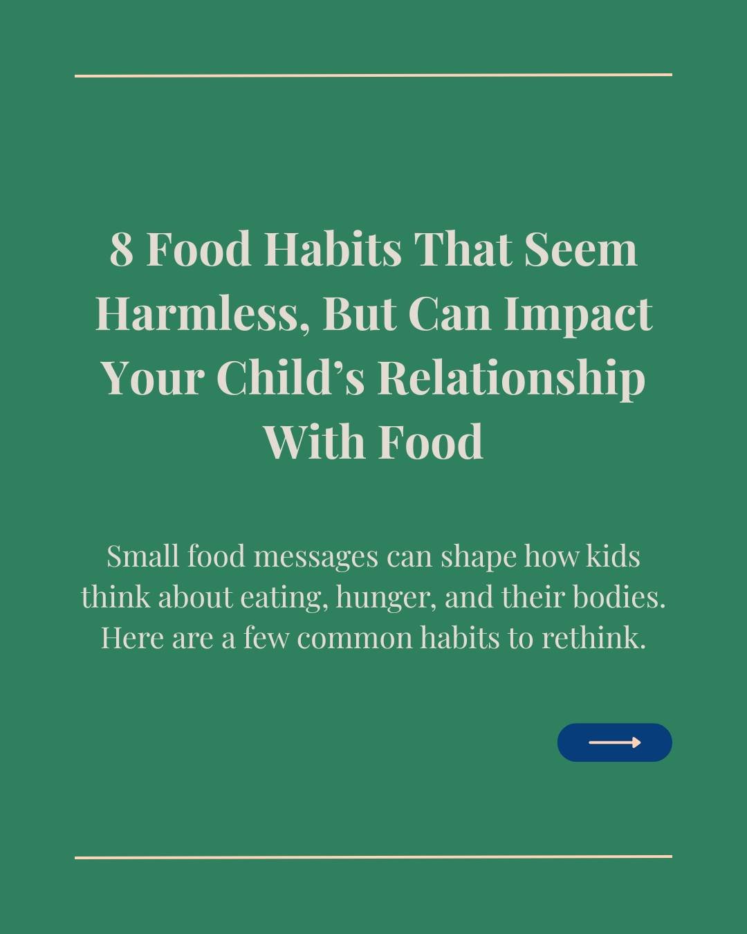Many common food habits with kids are well-intentioned, but they can shape how children think about food, hunger, and their bodies.

Small shifts in how we talk about and approach food can help kids build a healthier, more trusting relationship with 