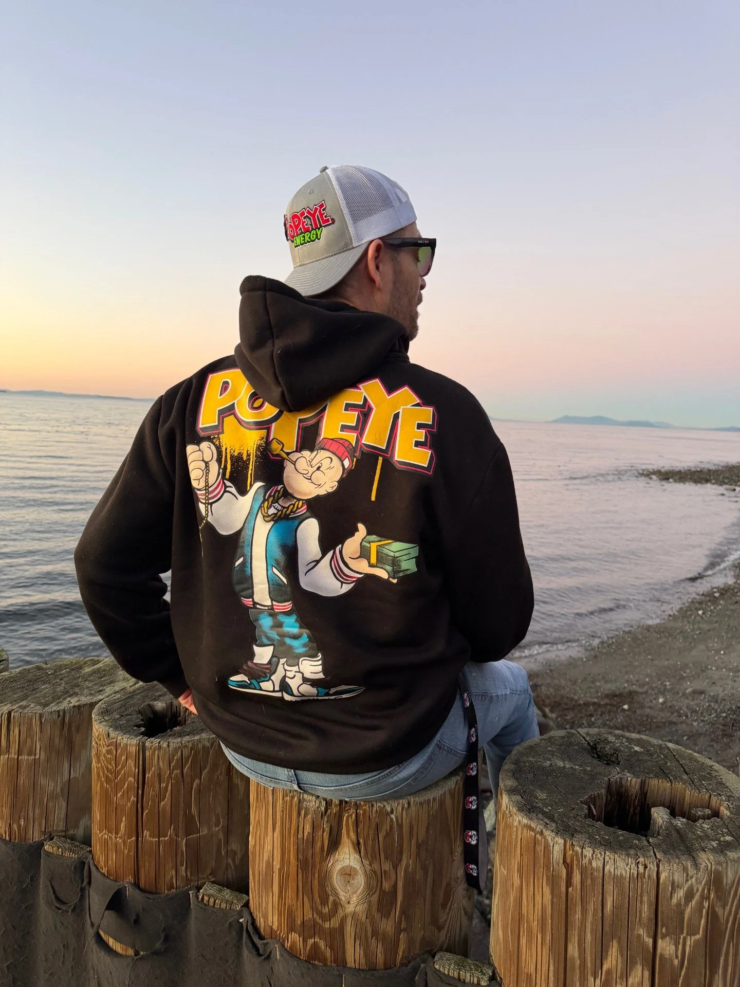 Popeye hoodie at beach.jpg