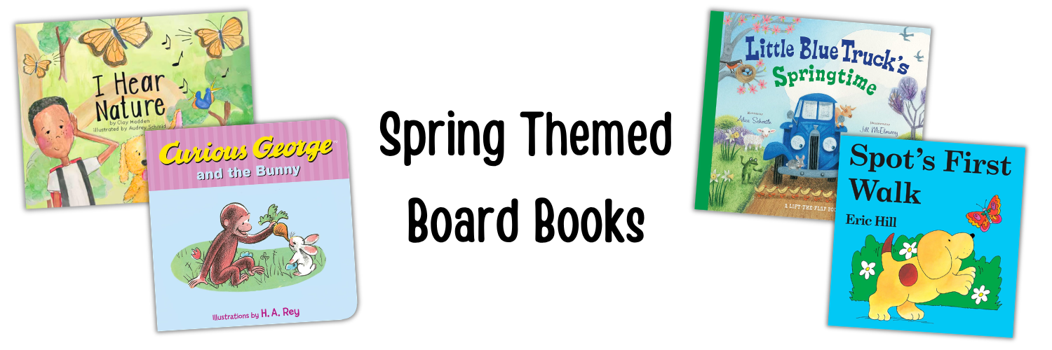 spring themed board books, spring board books, garden board books