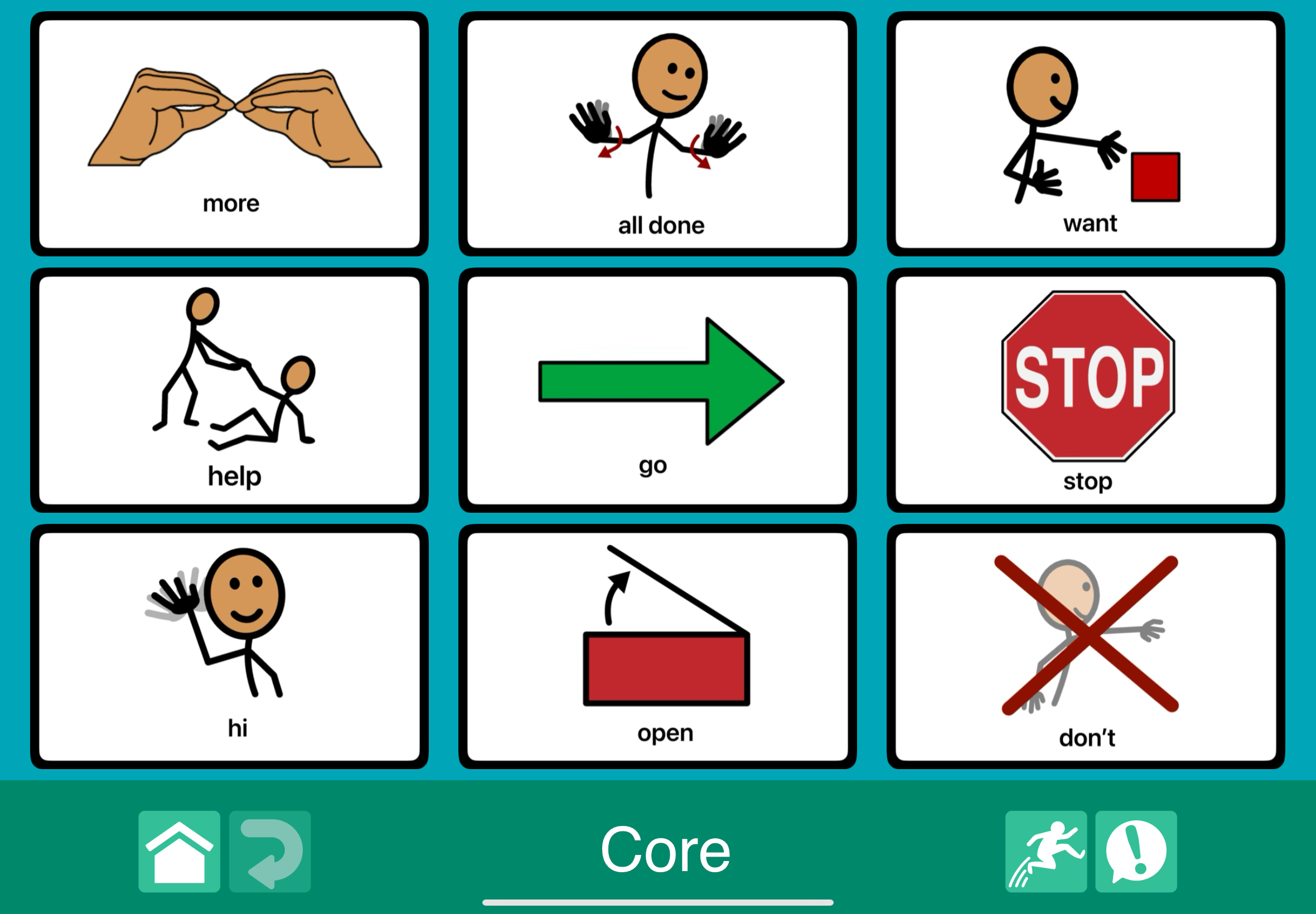 GoTalk AAC core board