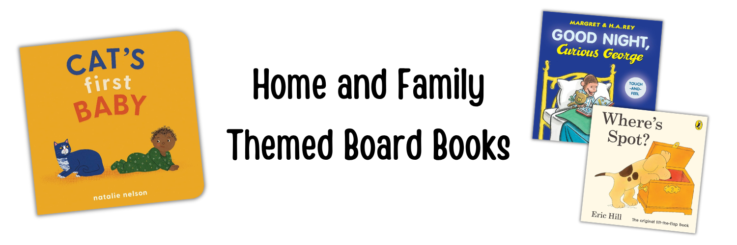 home and family themed board books