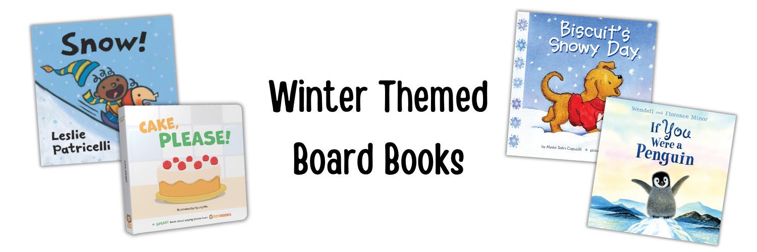 winter themed board books, snow board books