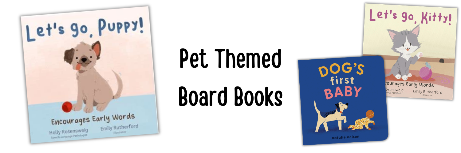 pet themed board books, dog board books, cat board books