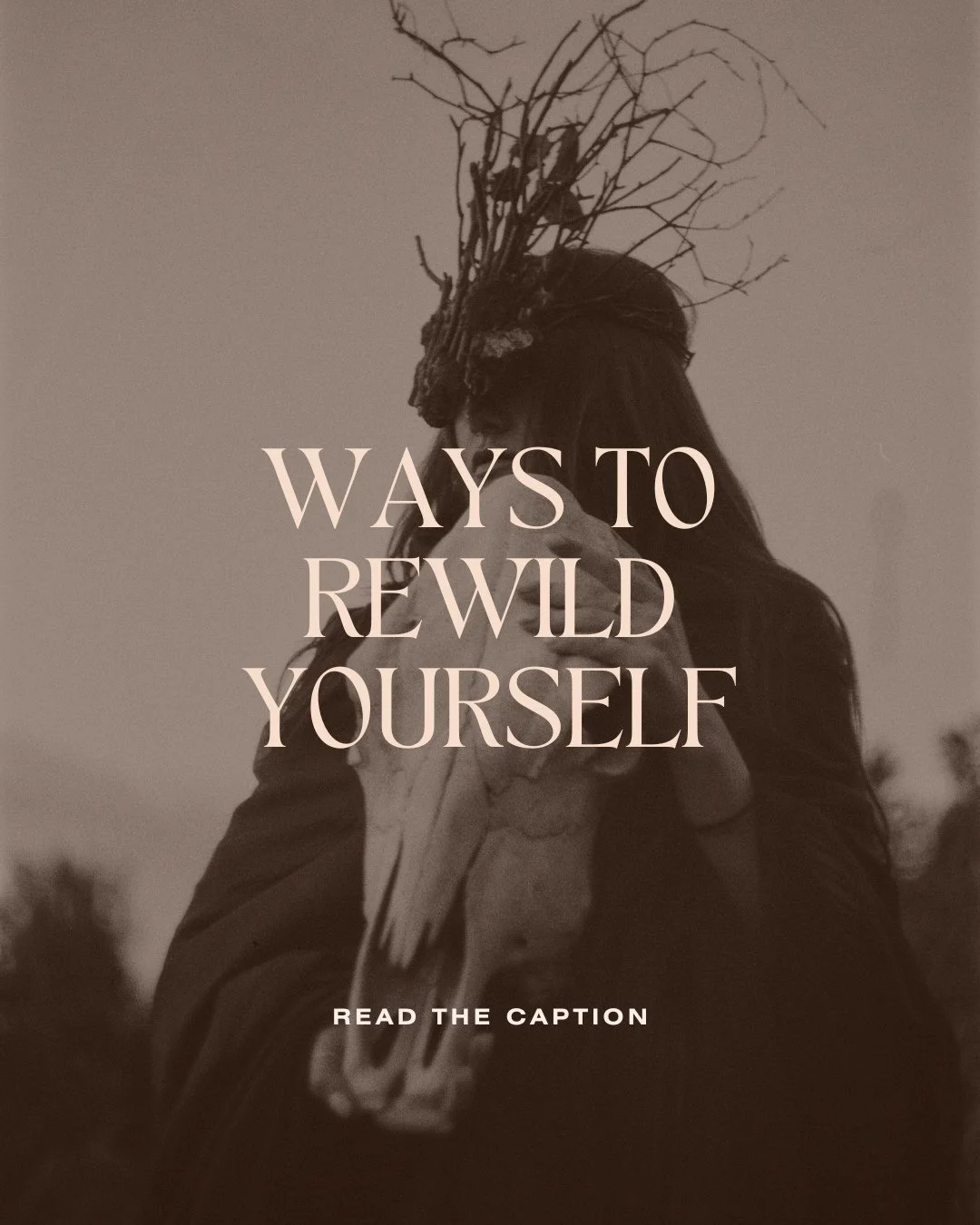 Rewilding is about remembering the instincts, rhythms, and wisdom your body already carries.⁠
⁠
Here are a few simple ways to rewild yourself:⁠
⁠
🌿 Go barefoot outside &mdash; Let the earth regulate your nervous system, discharge stress, and remind 