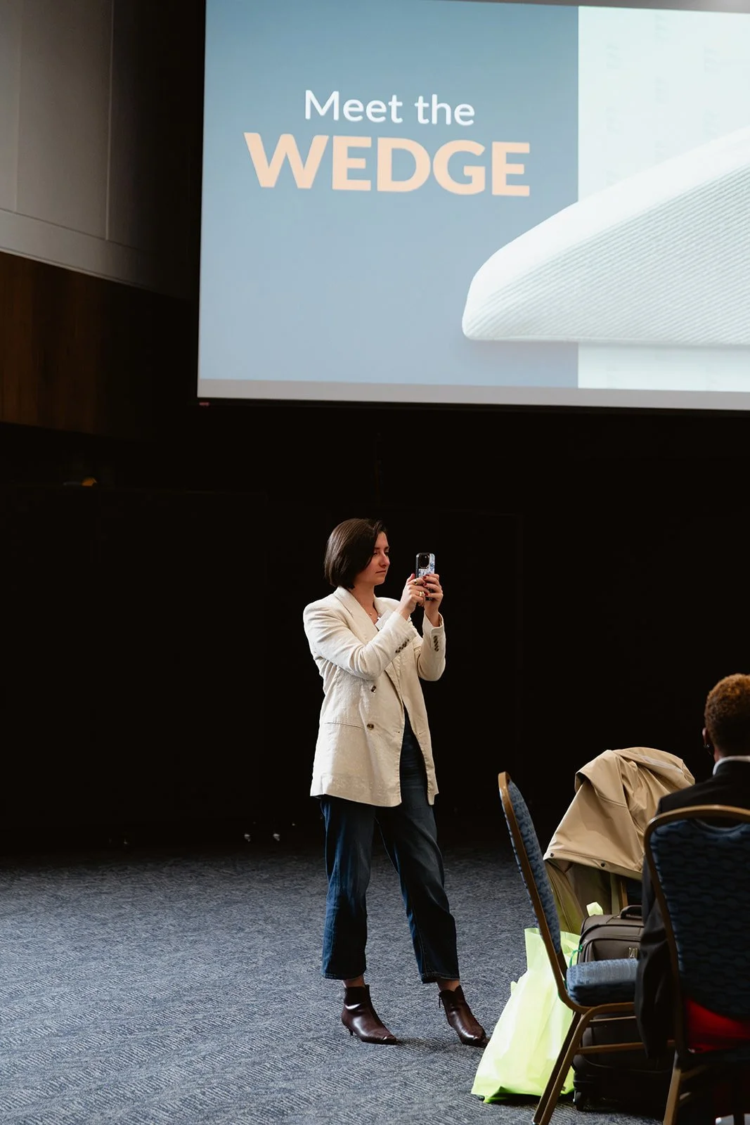 Townie Creative capturing event content during a presentation