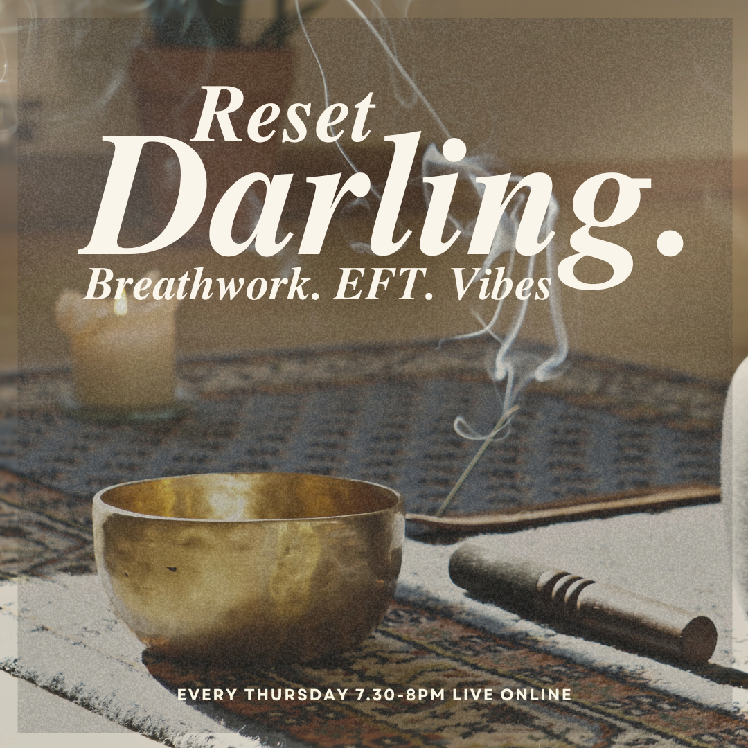 The Weekly Breathwork and Tapping reset every wednesday 7.30-8pm