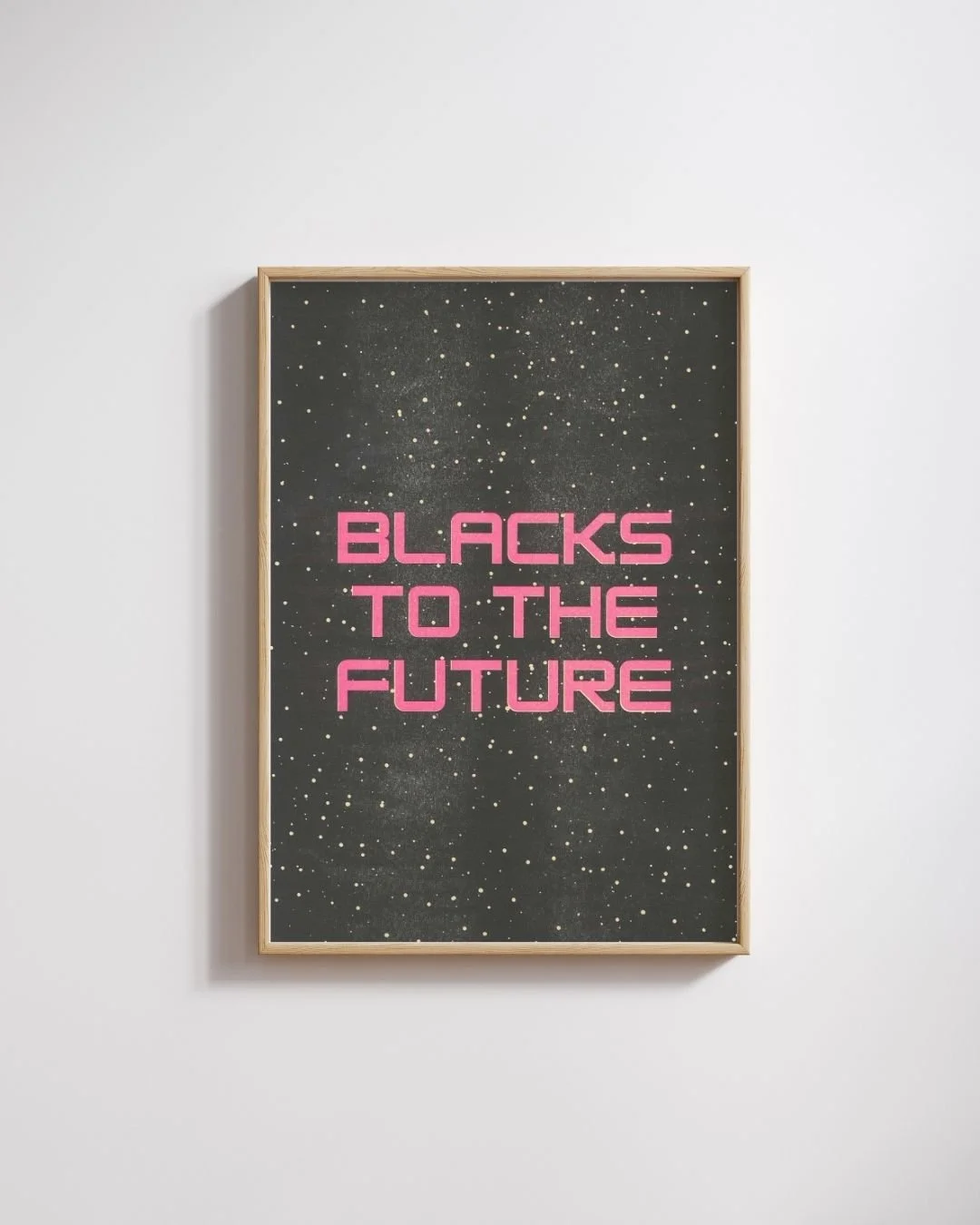 BLACKS TO THE FUTURE Riso Print