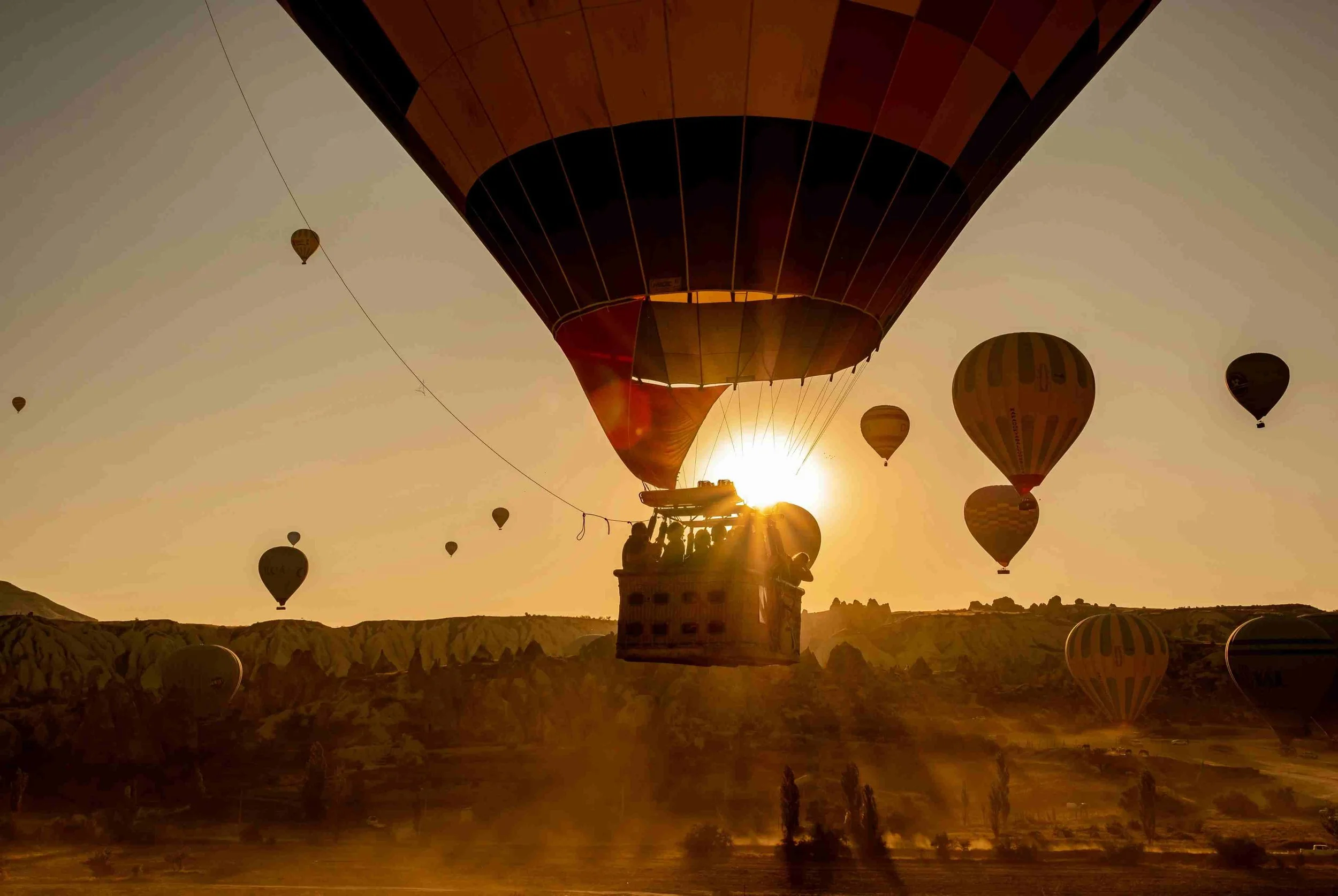 Hot air balloon in Kenya