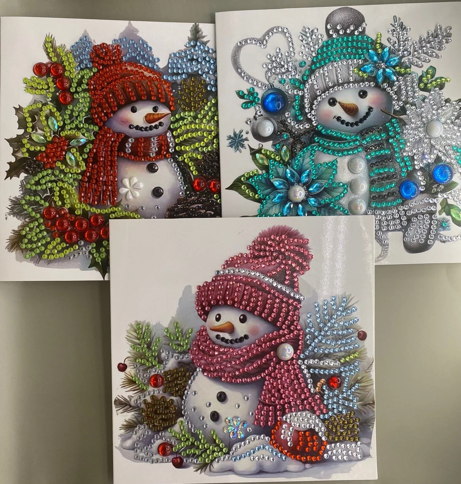 Within Holly and Poinsettias (3 cards)