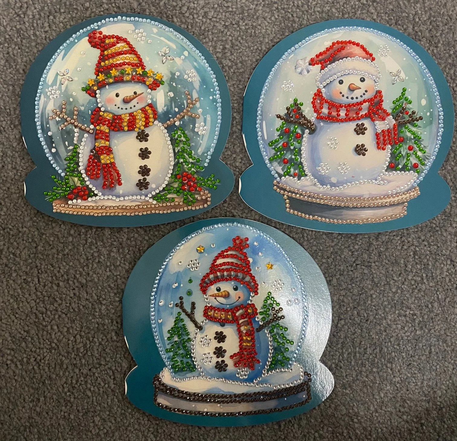 Buttoned-Up Snowflakes (3 cards)