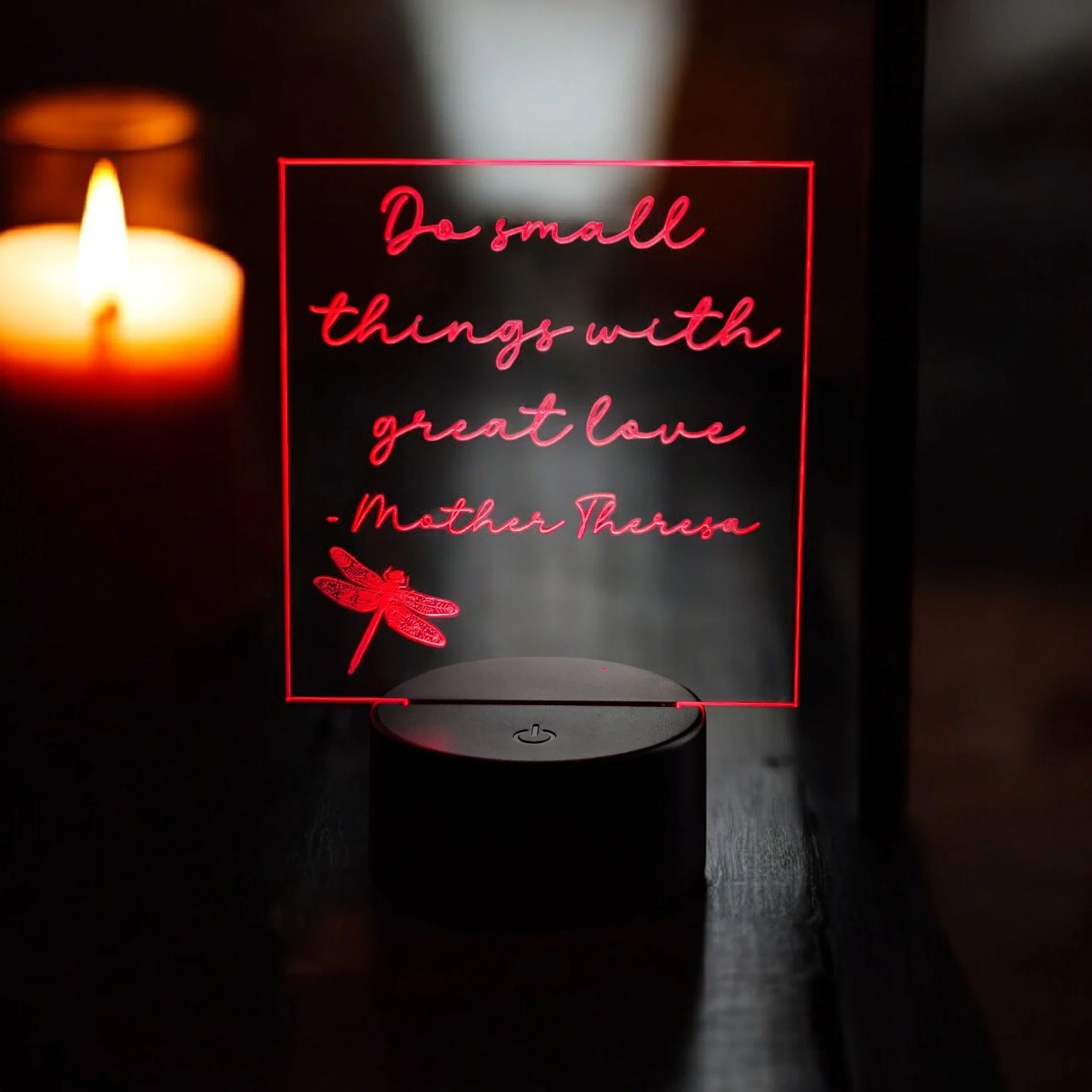 Do small things with great love 
&ndash; Mother Teresa

This night light has been shared again and again &mdash; one customer gifting it to multiple friends as a gentle reminder that even the smallest acts, done with love, truly matter. 🤍

📩 Messag